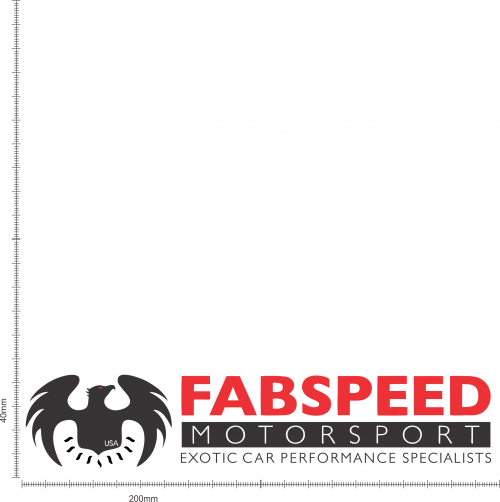The Fabspeed Motorsport Sticker is for placement on your tool box or in the workshop.