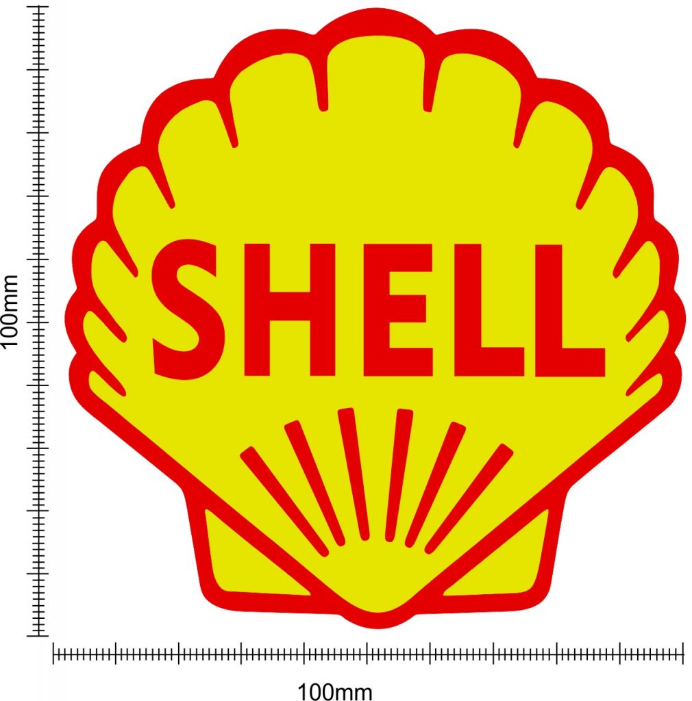 Shell Oil Decal Piston Graphics vehical decal and stickers