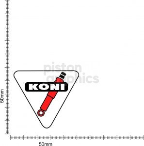 Koni Shock Absorber Sticker | Piston Graphics | traditional sticker
